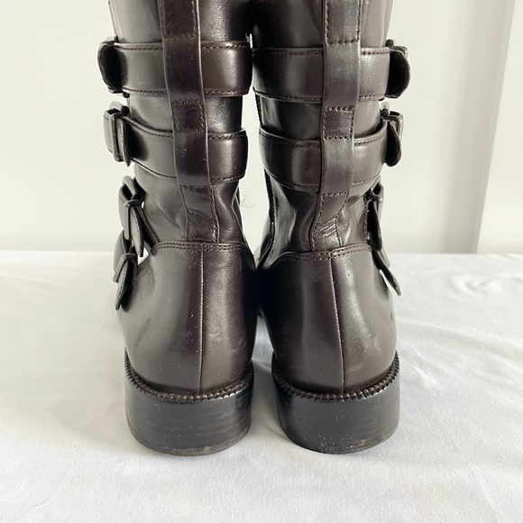 Via Spiga Bara Moto Boot Dark Brown Size 9.5 / EU 41 - Picture 5 of 7